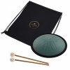 MEINL Sonic Energy 10 Compact Steel Tongue Drum, B Moll, 8 Notes, 432 Hz, Dark Green